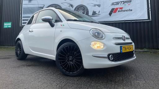 Fiat 500 met Brock B24 17 inch velgen 